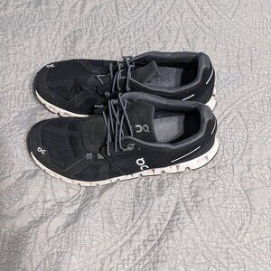 ON Cloud Black Running Shoes (Black)